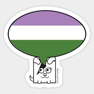 Proud to be GenderQueer Sticker